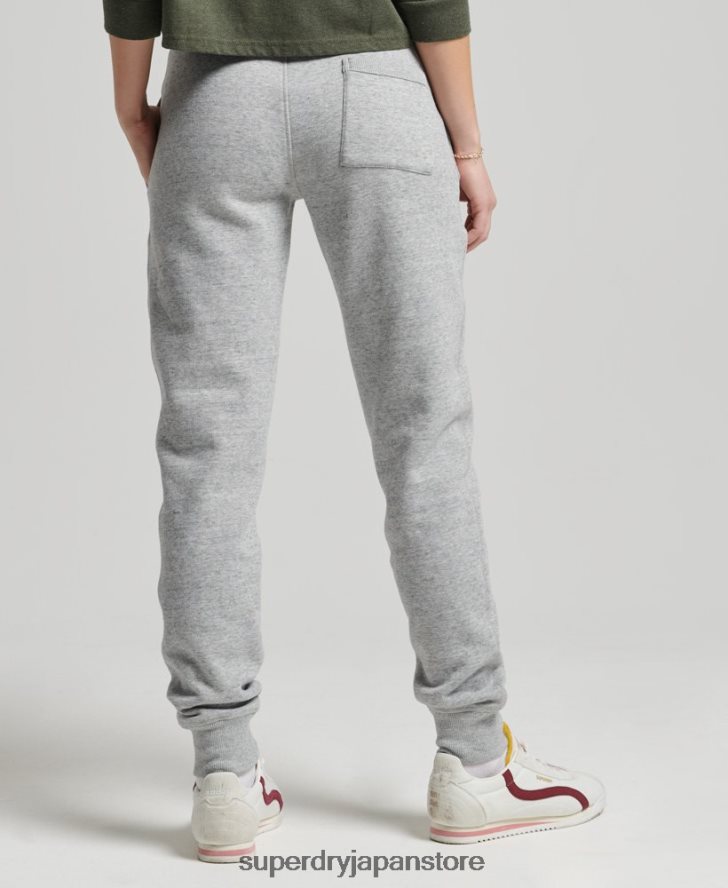 ヴィンテージスクリプトスタイルのカレッジジョガー 女性 Superdry 衣類 グレー 2J62PZ6578