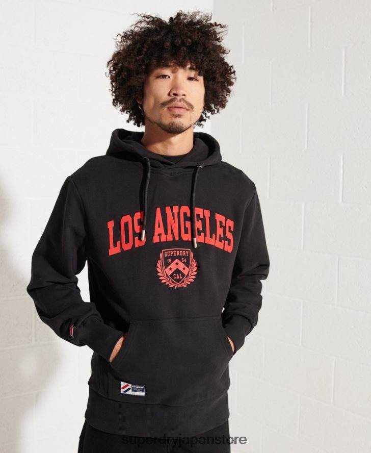 シティカレッジパーカー 男性 Superdry 衣類 黒 2J62PZ658