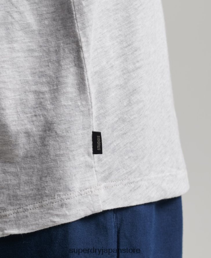 オーガニックコットンポケットタンクトップ 女性 Superdry 衣類 ライトグレー 2J62PZ6590