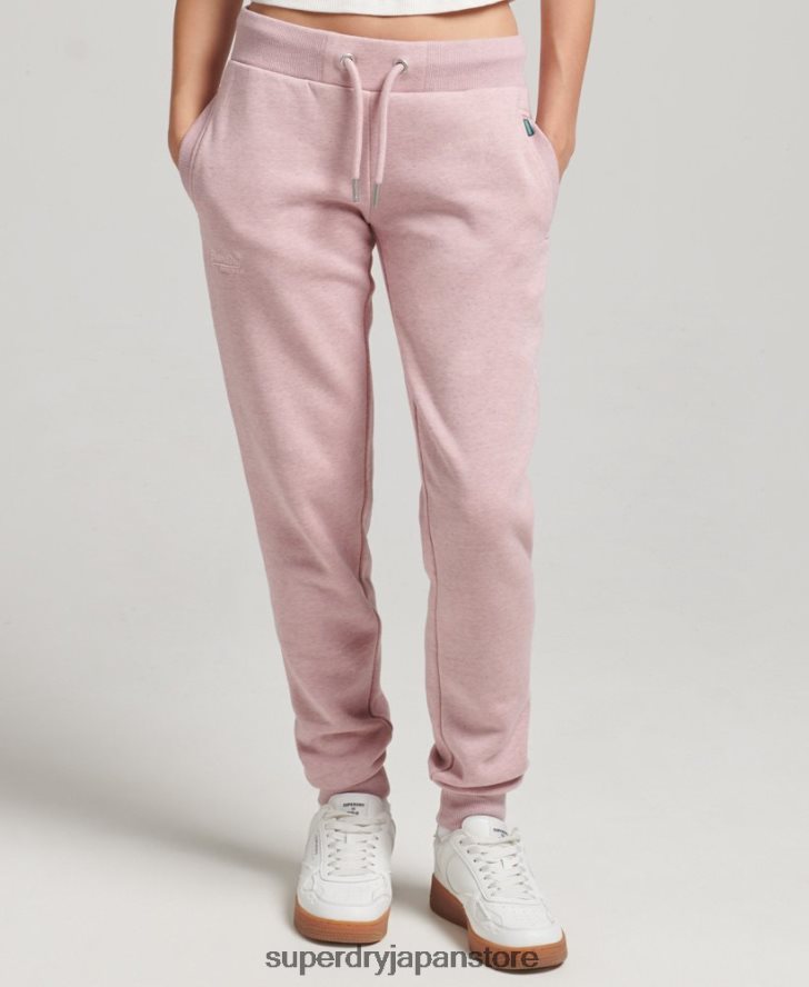 オーガニックコットン エッセンシャルロゴ ジョガー 女性 Superdry 衣類 ピンク 2J62PZ6597