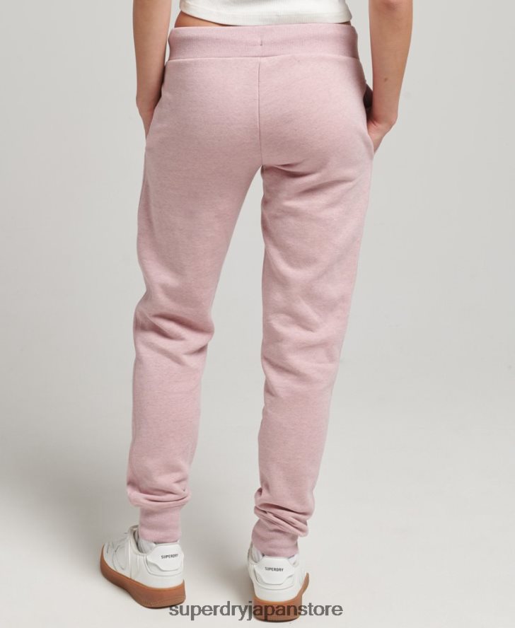 オーガニックコットン エッセンシャルロゴ ジョガー 女性 Superdry 衣類 ピンク 2J62PZ6597
