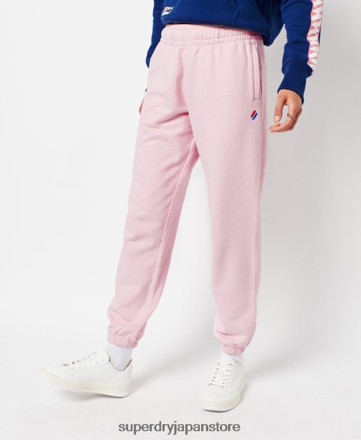 オーガニックコットン コード エッセンシャル ジョガーパンツ 女性 Superdry 衣類 ピンク 2J62PZ6599