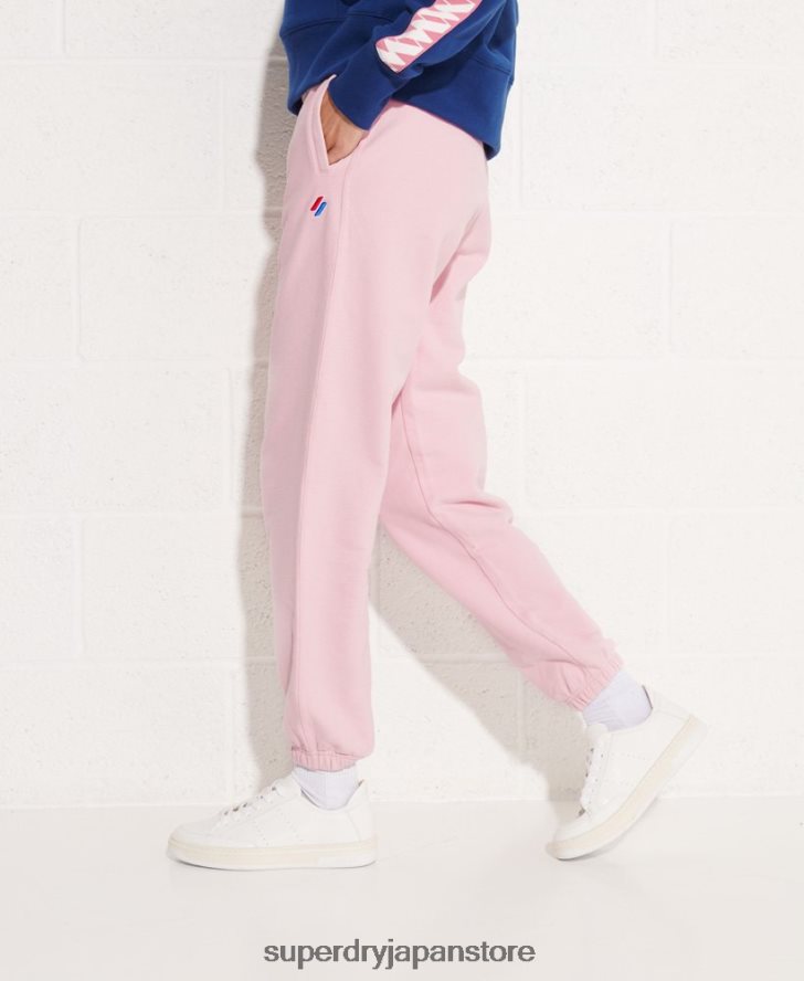 オーガニックコットン コード エッセンシャル ジョガーパンツ 女性 Superdry 衣類 ピンク 2J62PZ6599