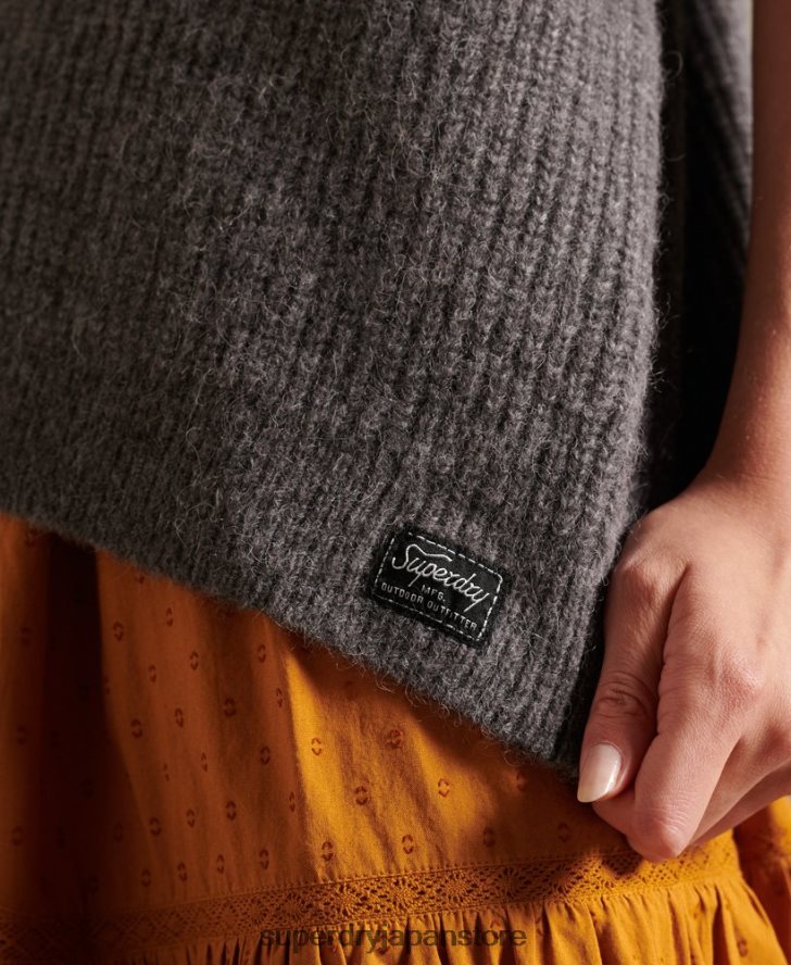 アルパカ混カーディガン 女性 Superdry 衣類 ライトグレー 2J62PZ6601