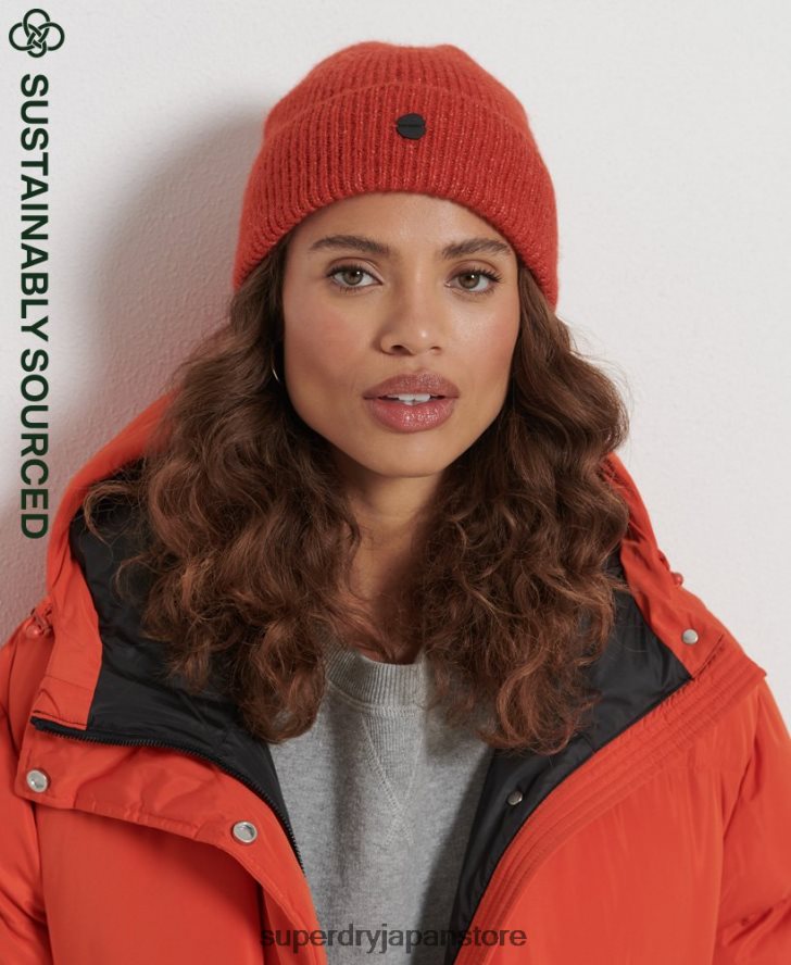 豪華なビーニー帽 女性 Superdry アクセサリー 赤 2J62PZ6608