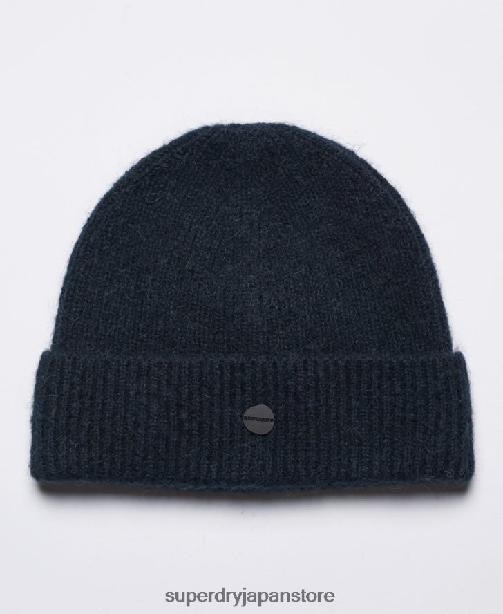 豪華なビーニー帽 女性 Superdry アクセサリー 海軍 2J62PZ6612