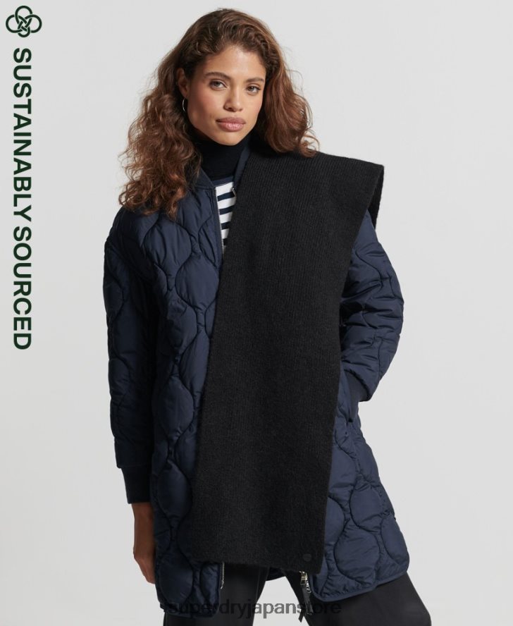 豪華なスカーフ 女性 Superdry アクセサリー 黒 2J62PZ6617