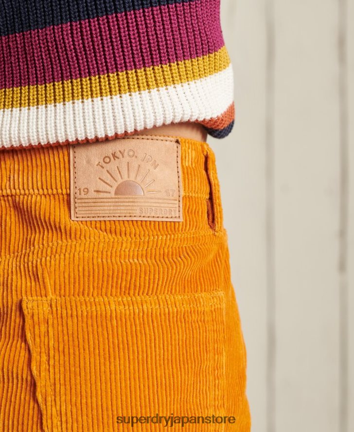 コードミニスカート 女性 Superdry 衣類 金 2J62PZ6626