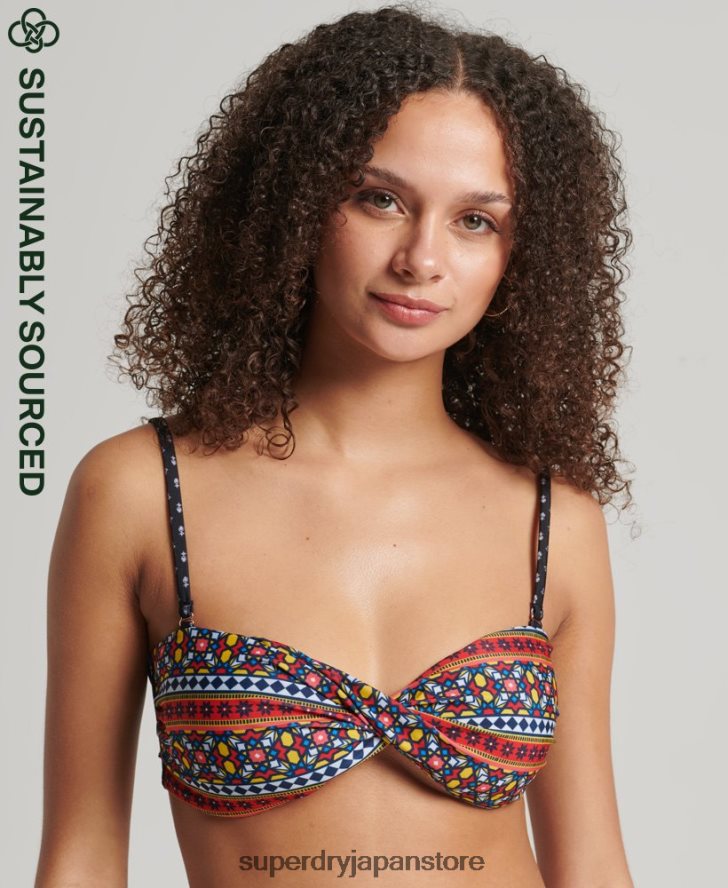 ヴィンテージツイストバンドゥビキニトップ 女性 Superdry 衣類 マルチ 2J62PZ6636