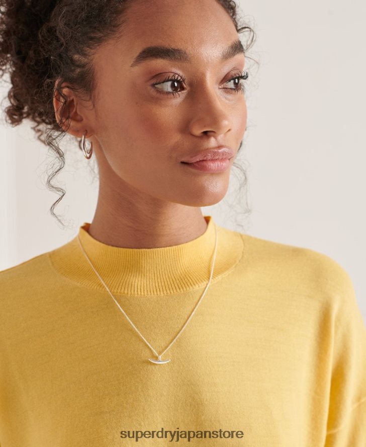 メリノモックネックセーター 女性 Superdry 衣類 黄色 2J62PZ6650