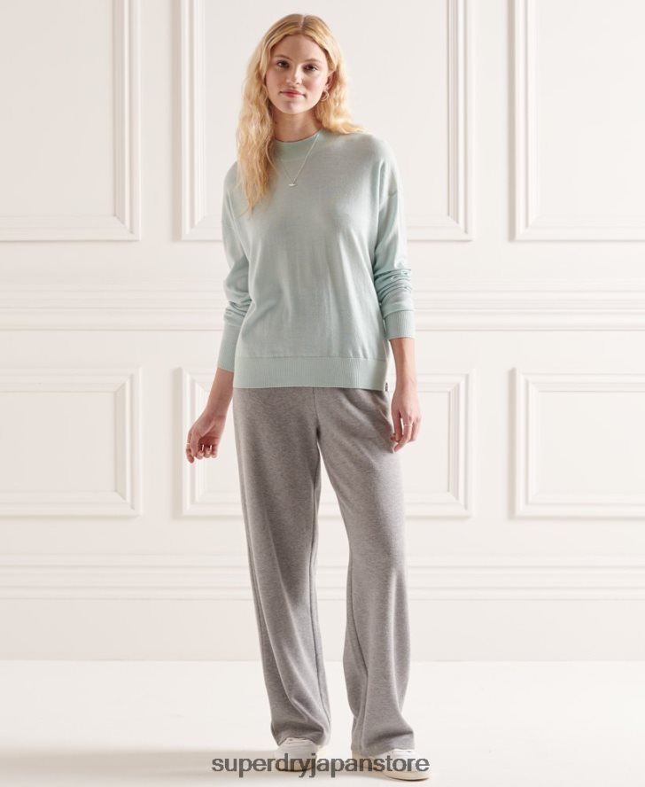 メリノモックネックセーター 女性 Superdry 衣類 緑 2J62PZ6653