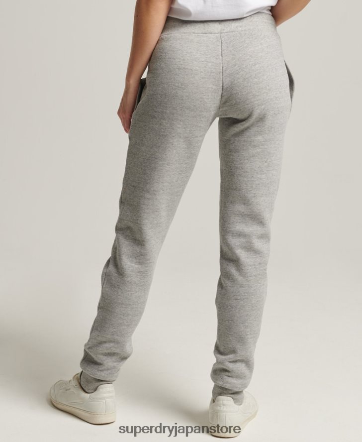 ヴィンテージロゴカレッジジョガーパンツ 女性 Superdry 衣類 グレー 2J62PZ6656