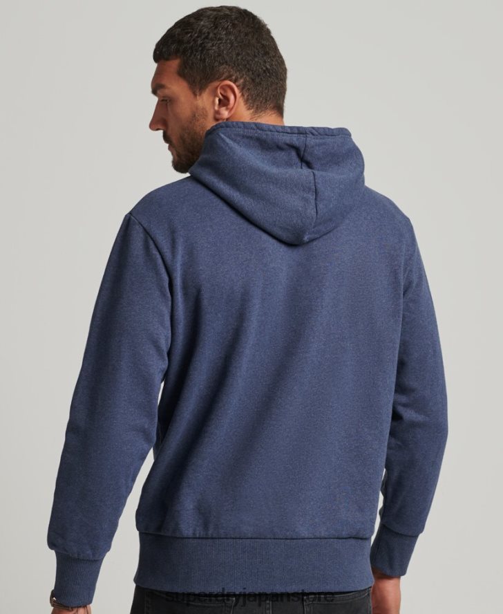 リサイクルシティパーカー 男性 Superdry 衣類 青 2J62PZ665
