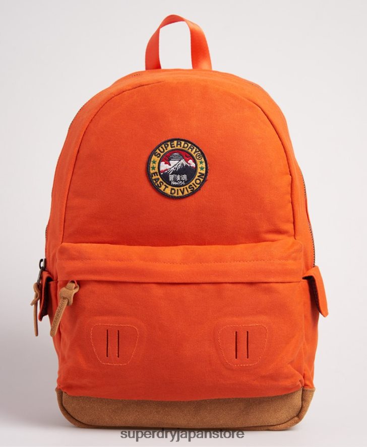 ワックスキャンバス モンタナ リュックサック 女性 Superdry アクセサリー オレンジ 2J62PZ6667