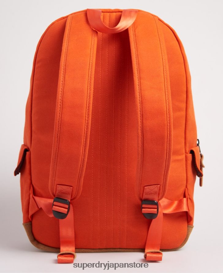 ワックスキャンバス モンタナ リュックサック 女性 Superdry アクセサリー オレンジ 2J62PZ6667
