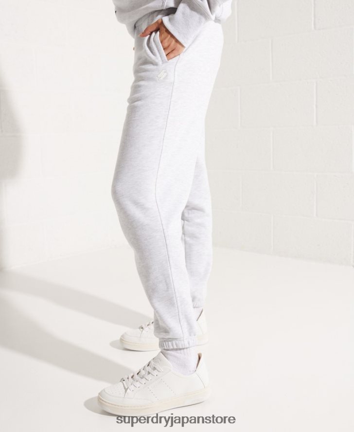 オーガニックコットン コード エッセンシャル ジョガーパンツ 女性 Superdry 衣類 ライトグレー 2J62PZ6682