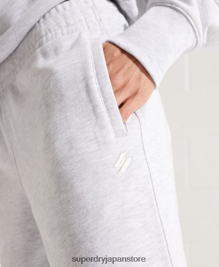 オーガニックコットン コード エッセンシャル ジョガーパンツ 女性 Superdry 衣類 ライトグレー 2J62PZ6682
