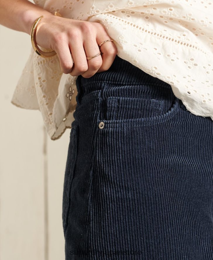 コードミニスカート 女性 Superdry 衣類 海軍 2J62PZ6702
