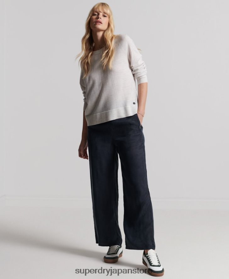 メリノクルージャンパー 女性 Superdry 衣類 ライトグレー 2J62PZ6712