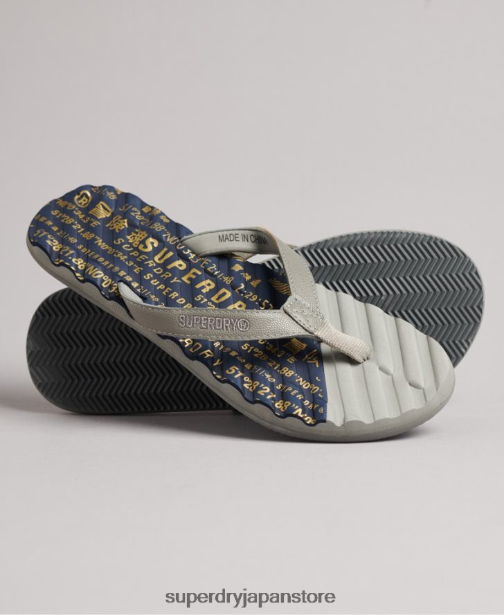 プレミアムスイムビーチサンダル 女性 Superdry 靴 黒 2J62PZ6726