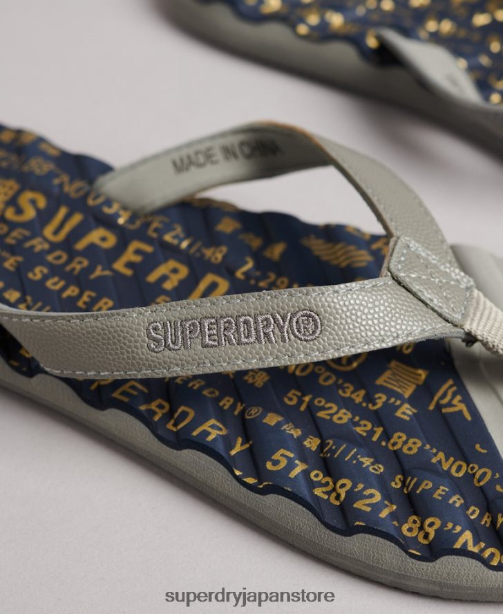 プレミアムスイムビーチサンダル 女性 Superdry 靴 黒 2J62PZ6726