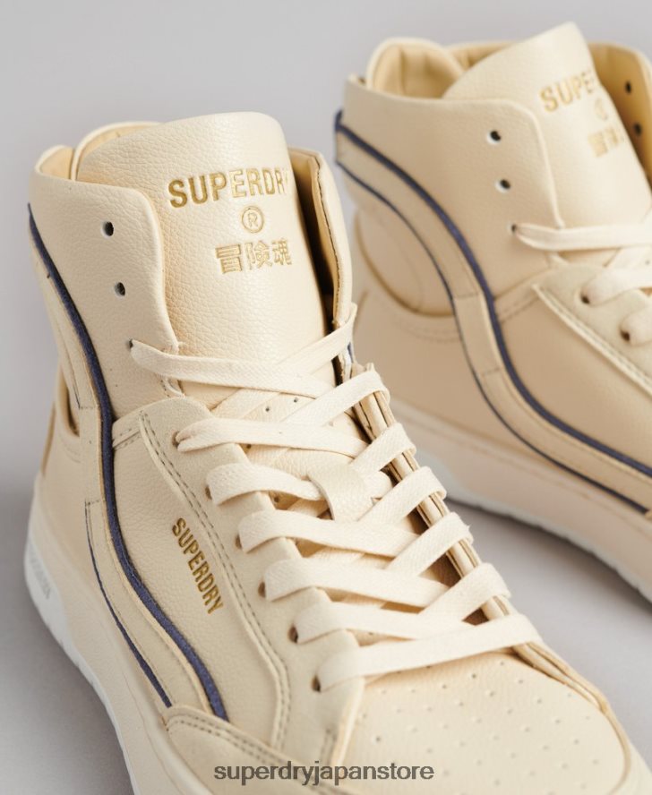 ヴィンテージ ビーガン バスケット ハイトップ トレーナー 女性 Superdry 靴 ヌード 2J62PZ6729