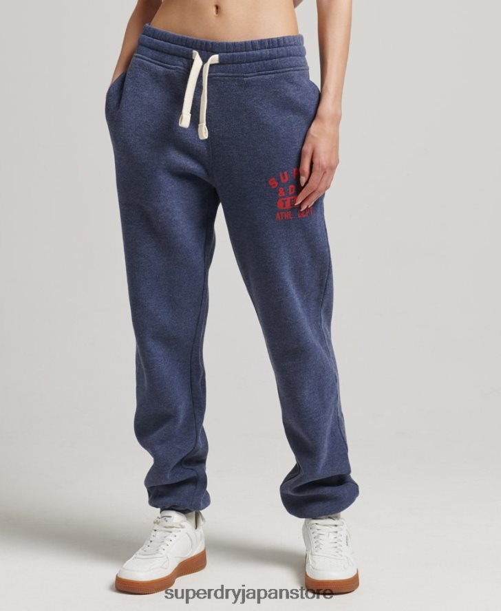 ヴィンテージカレッジジョガー 女性 Superdry 衣類 海軍 2J62PZ6754