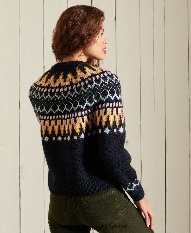 クラシックフェアアイルクルージャンパー 女性 Superdry 衣類 海軍 2J62PZ6755