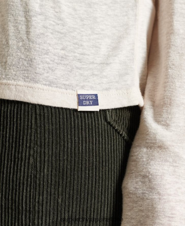 シェブロンレーストップ 女性 Superdry 衣類 クリーム 2J62PZ6760