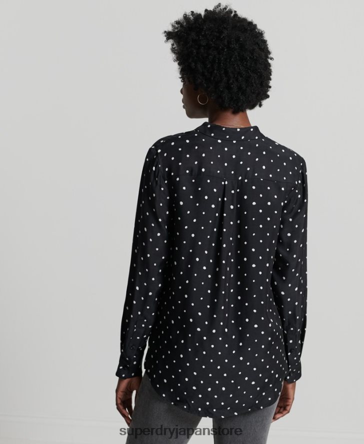 スタジオ長袖シャツ 女性 Superdry 衣類 黒 2J62PZ6764