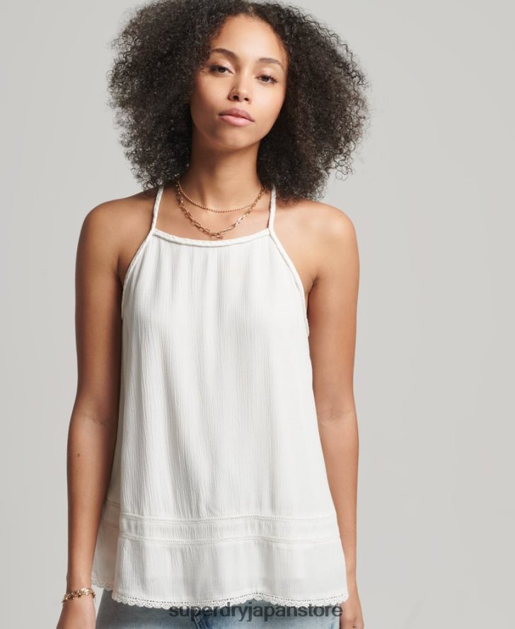 ヴィンテージビーチキャミトップ 女性 Superdry 衣類 白 2J62PZ6769