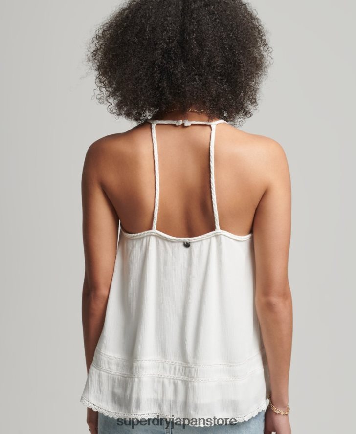 ヴィンテージビーチキャミトップ 女性 Superdry 衣類 白 2J62PZ6769