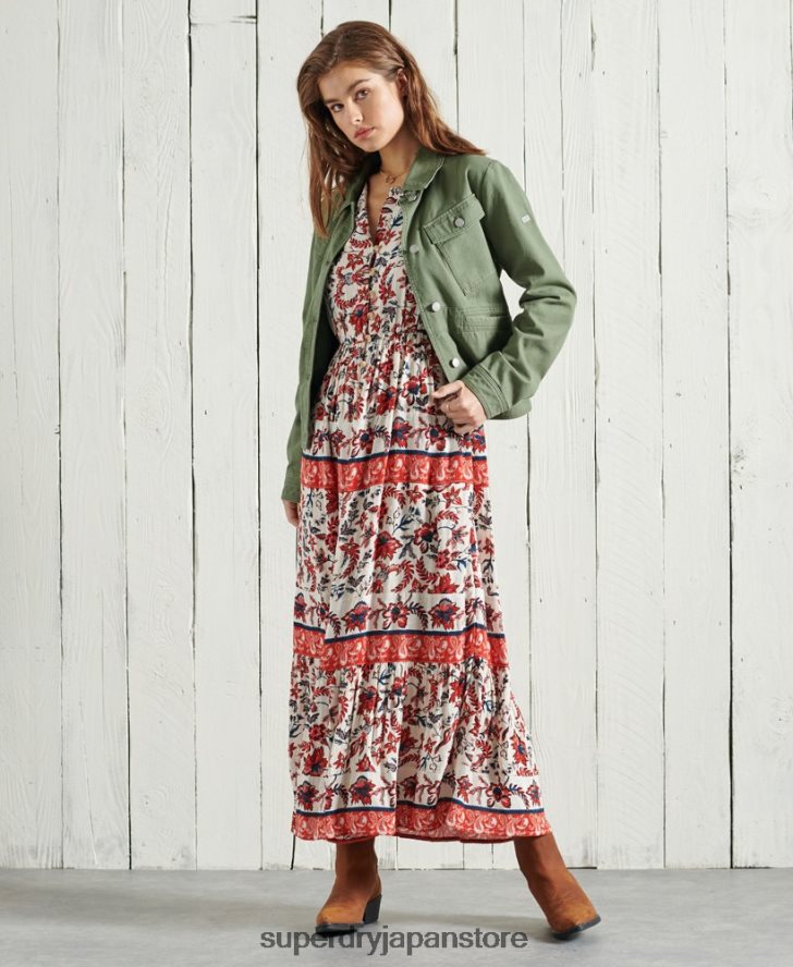 ルーシー マキシドレス 女性 Superdry 衣類 白 2J62PZ6783