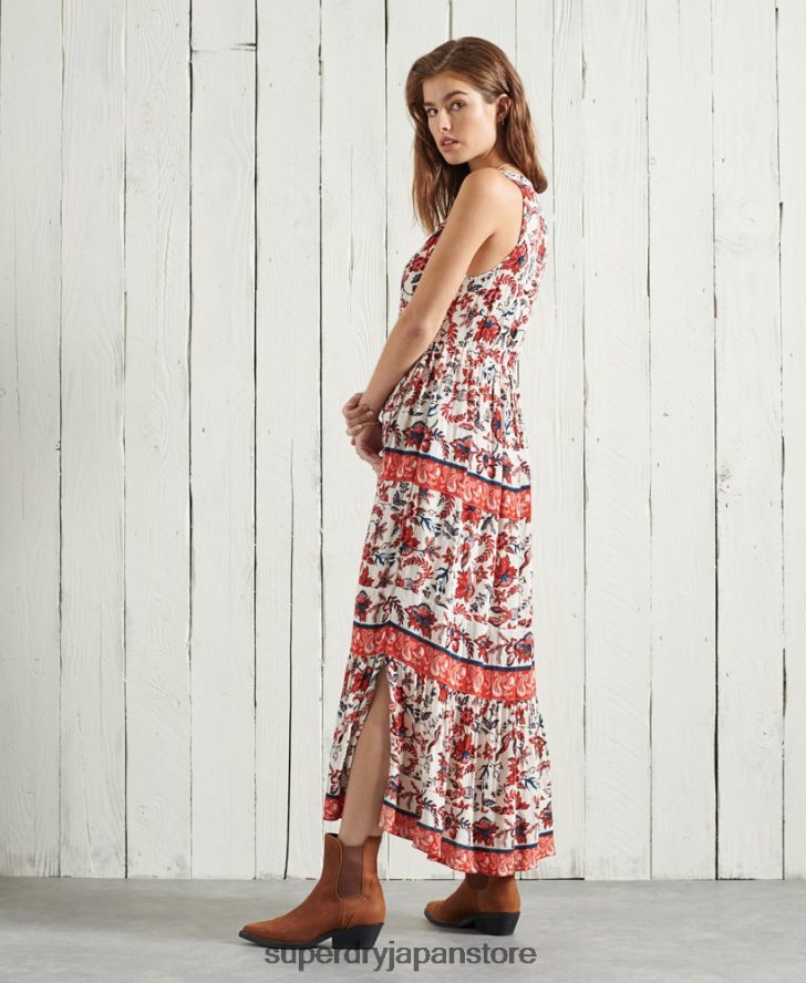 ルーシー マキシドレス 女性 Superdry 衣類 白 2J62PZ6783