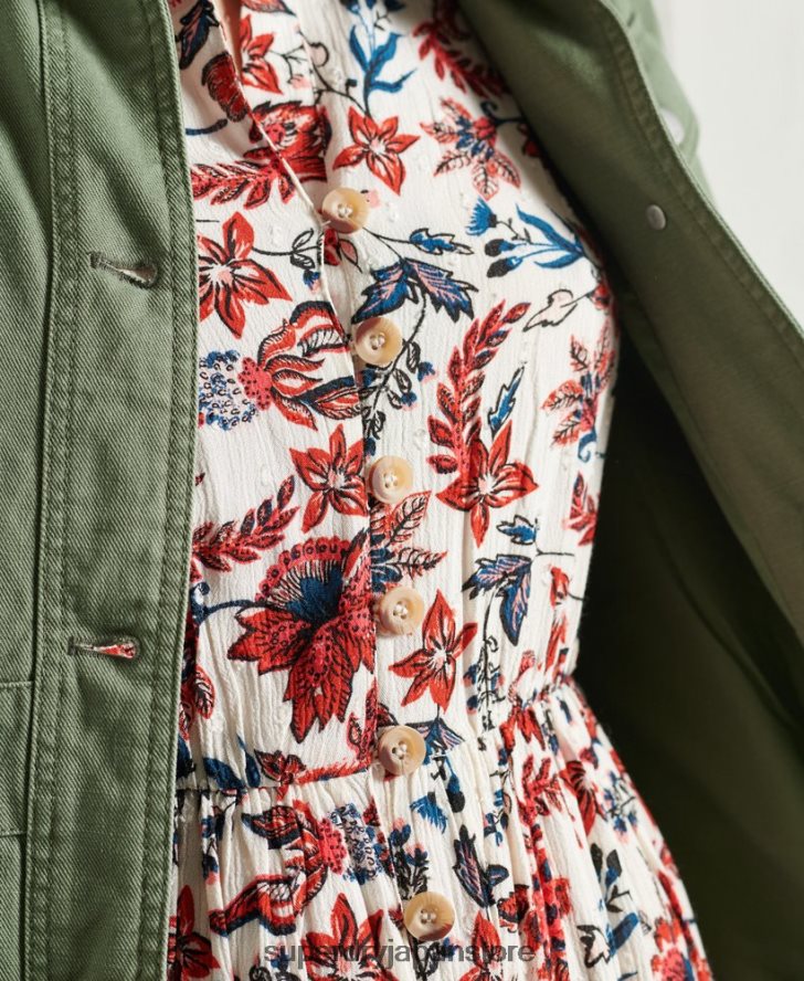 ルーシー マキシドレス 女性 Superdry 衣類 白 2J62PZ6783