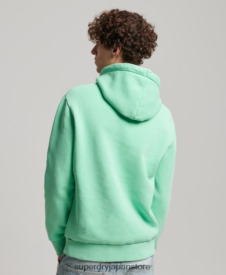 ヴィンテージ会場ネオンパーカー 男性 Superdry 衣類 緑 2J62PZ681