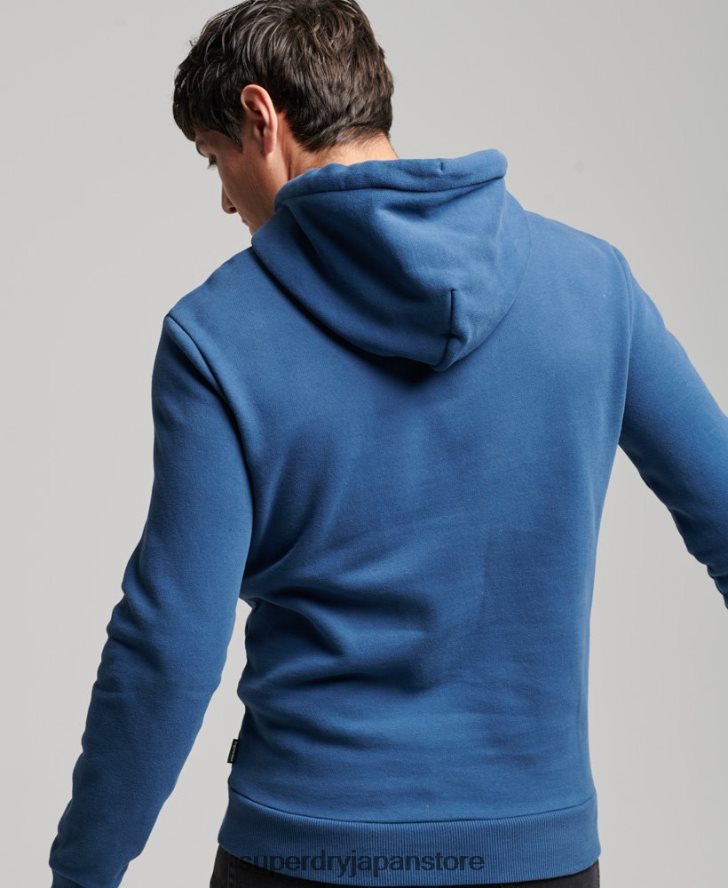 ヴィンテージクーパークラシックパーカー 男性 Superdry 衣類 海軍 2J62PZ682