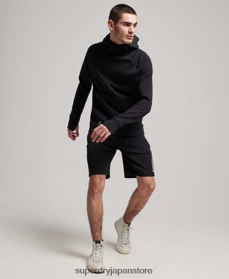 ジムテックパーカー 男性 Superdry 衣類 黒 2J62PZ683