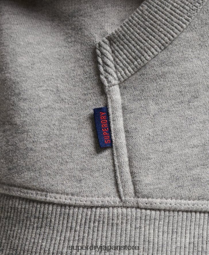 ヴィンテージロゴベースボールパーカー 男性 Superdry 衣類 グレー 2J62PZ689