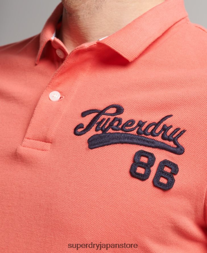 スーパーステート ポロシャツ 男性 Superdry 衣類 ピンク 2J62PZ68