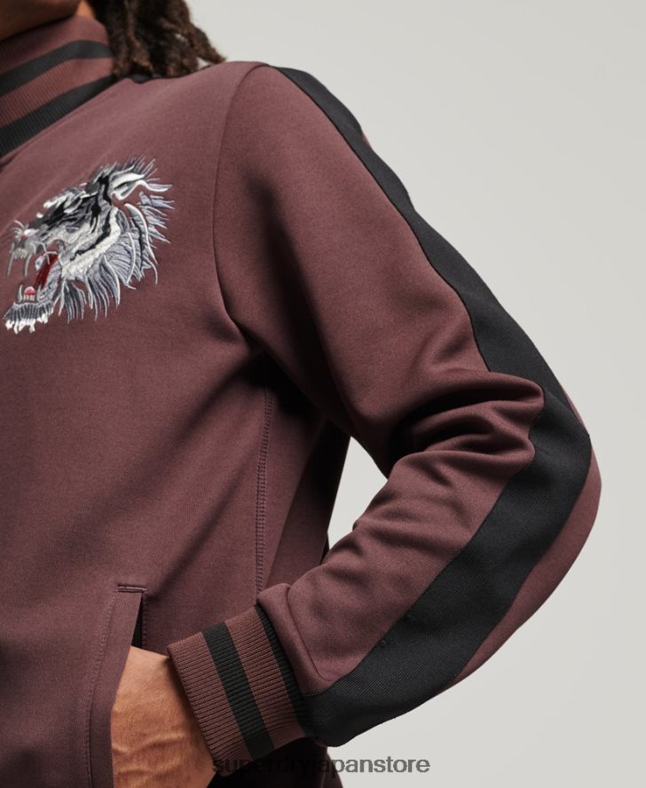 トリコットスイカトラックジャケット 男性 Superdry 衣類 赤 2J62PZ690