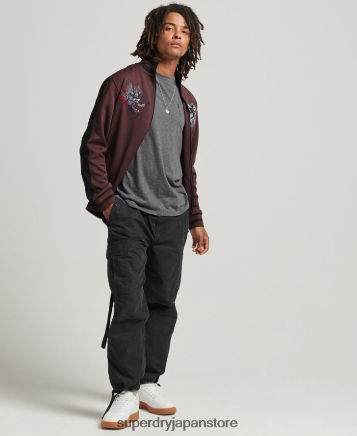 トリコットスイカトラックジャケット 男性 Superdry 衣類 赤 2J62PZ690