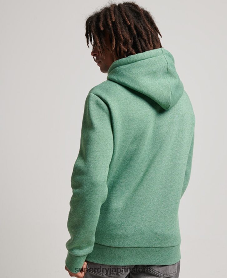 ヴィンテージクーパークラスエンボスパーカー 男性 Superdry 衣類 緑 2J62PZ691