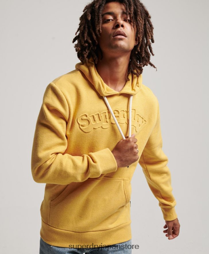 ヴィンテージクーパークラスエンボスパーカー 男性 Superdry 衣類 黄色 2J62PZ692