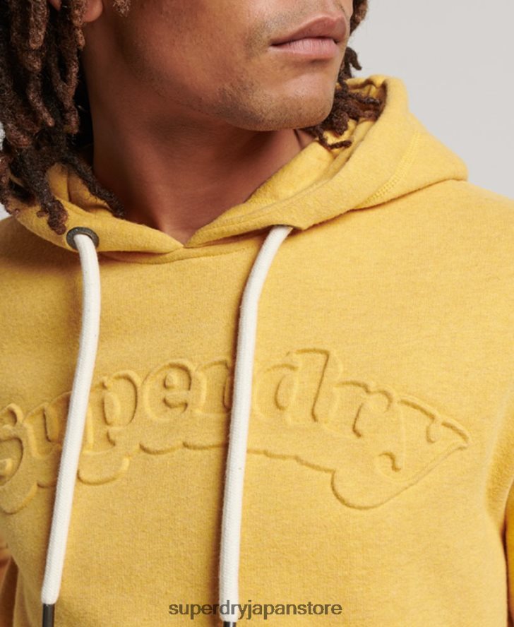 ヴィンテージクーパークラスエンボスパーカー 男性 Superdry 衣類 黄色 2J62PZ692