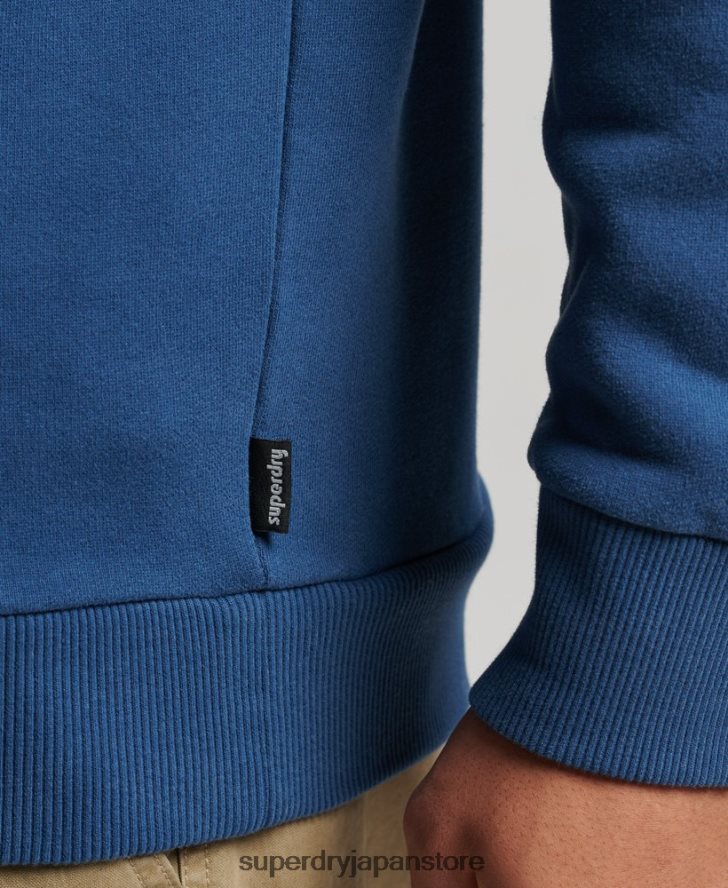 ヴィンテージ クーパー クラシック クルー スウェットシャツ 男性 Superdry 衣類 海軍 2J62PZ693