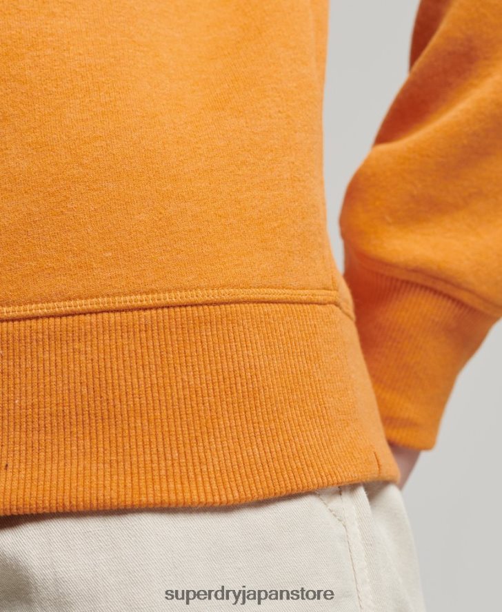 オーガニックコットン ヴィンテージロゴ クルースウェットシャツ 男性 Superdry 衣類 黄色 2J62PZ694