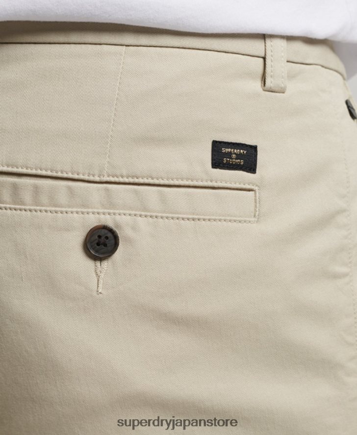 スリムテーパードストレッチチノパン 男性 Superdry 衣類 ベージュ 2J62PZ69