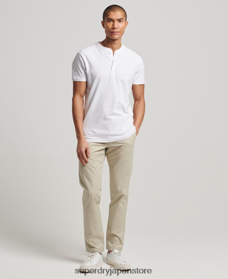 スリムテーパードストレッチチノパン 男性 Superdry 衣類 ベージュ 2J62PZ69