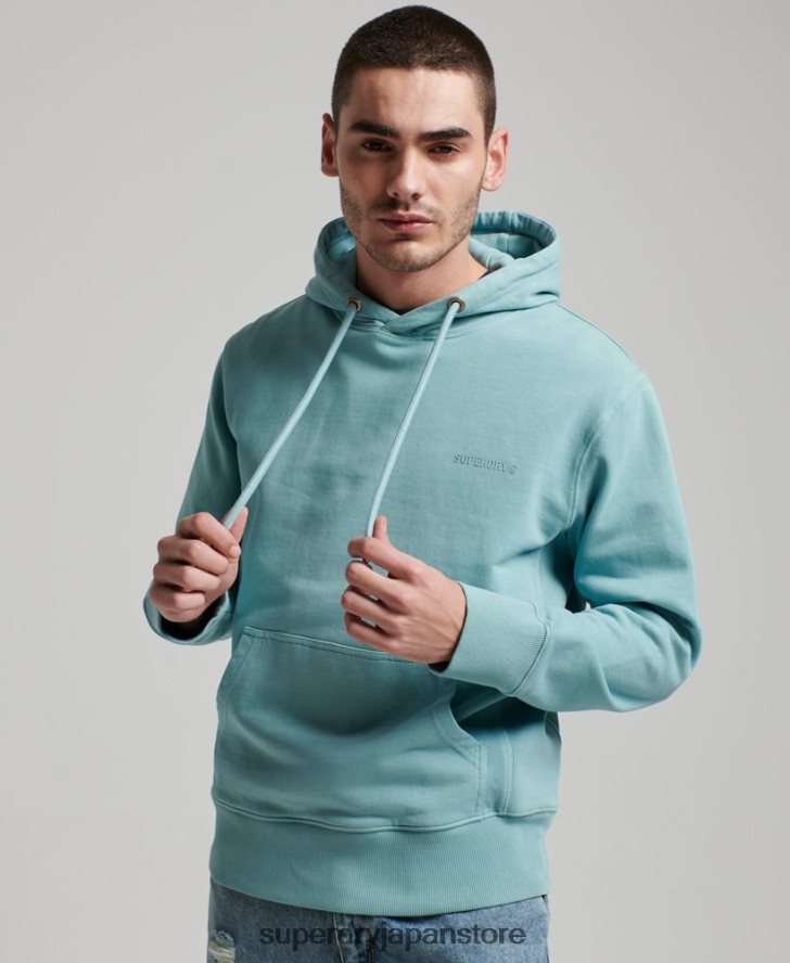 エッセンシャル オーバーダイ パーカー 男性 Superdry 衣類 ライトブルー 2J62PZ702